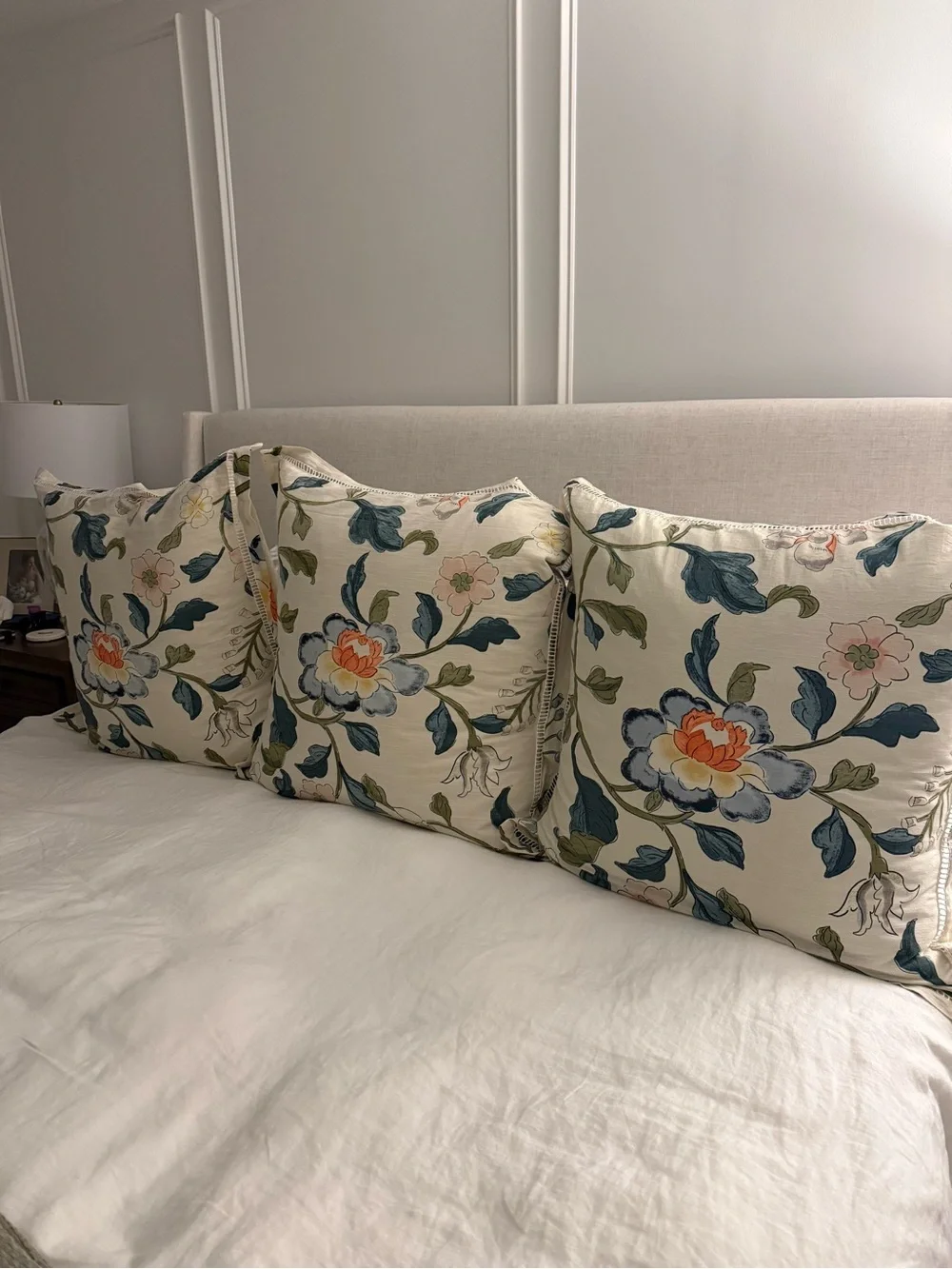 (3) Anthropologie Euro Sham 
